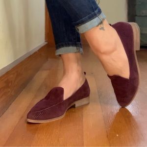 Burgundy Vince Camuto flats